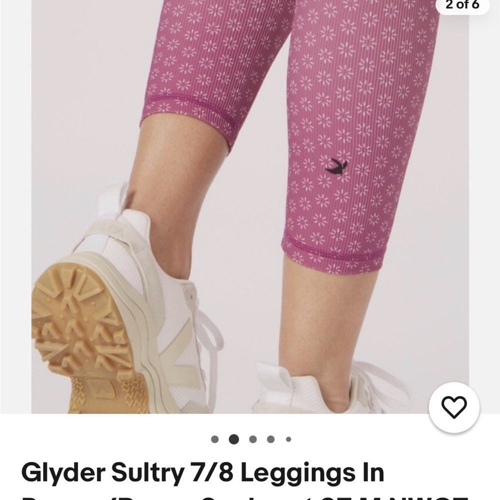 Glyder - Sculpt 7/8 Yoga Leggings - Sunburst Color - NEW